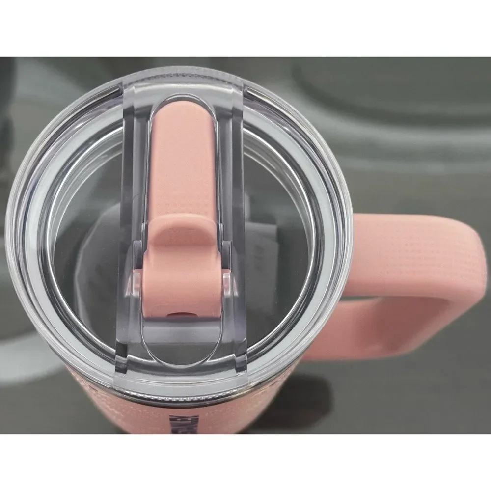 STANLEY QUENCHER PROTOUR‎ FLIP STRAW 30OZ TUMBLER, PINK DUSK STITCH FLOWERS - Picture 4 of 5